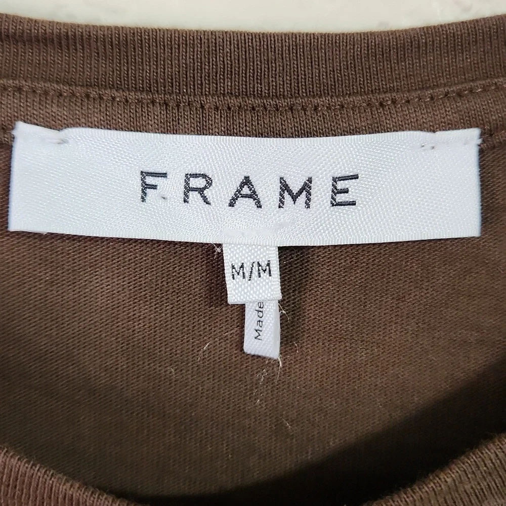 Frame Muscle Crew Organic Cotton Sleeveless Maxi Dress in Dark Chocolate Medium - Picture 5 of 11